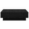 vidaXL Salontafel Zwart Eiken 90 x 90 x 28 cm Bewerkt hout