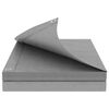 vidaXL Zeil met Oogjes Lichtgrijs 4 x 5 m 180 gsm PE