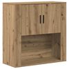 vidaXL Wandkast met plank Artisan Eiken 80 x 33 x 80 cm Bewerkt hout