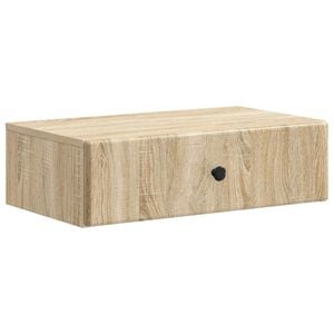 vidaXL Wandmontage Zijtafel Sonoma Eiken 59 x 34,5 x 17 cm