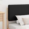 vidaXL Bedframe met Gevoerd Hoofdgedeelte Zwart 80 x 200 cm