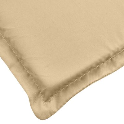 vidaXL Stoelkussens 6 st lage rug 100x50x4 cm stof gemêleerd beige