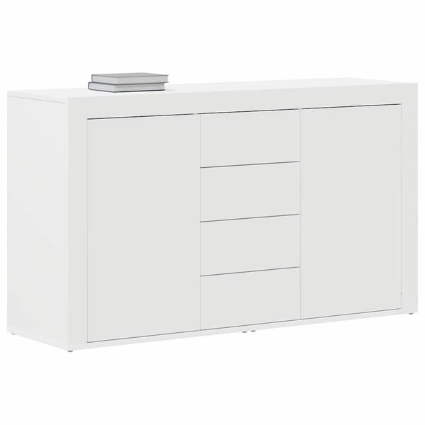 vidaXL Dressoir met lade Wit 120 x 36 x 69 cm Bewerkt hout
