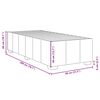 vidaXL Boxspring met matras stof zwart 80x200 cm