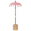vidaXL Balinese parasol met basis Roze 95 x 95 x 260 cm