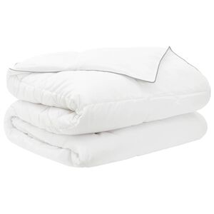 vidaXL Zomer Dekbed 200 x 200 cm Zomer 150 gsm Bamboevezel Wit