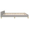 vidaXL Bedframe zonder matras stof lichtgrijs 180x200 cm