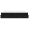 vidaXL Bedframe met matras met matras 2 pcs Zwart Fluweel