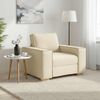 vidaXL Sofa Stoel Cr&egrave;me 60 cm Stof