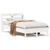 vidaXL Bedframe zonder matras massief grenenhout wit 90x190 cm