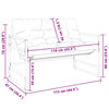 vidaXL Tuinbank met kussen 113 cm staal antracietkleurig