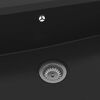 vidaXL Keukenwasbak Zwart 79 x 50 x 31 cm Graniet