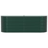 vidaXL Verhoogde plantenbak Groen 240 x 80 x 81 cm Staal