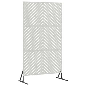 vidaXL Privacyscherm 100 x 50 x 180 cm Roestvrij staal zilver