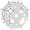 vidaXL Wijnrek Aluminium Zilver