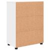 vidaXL Badkamer Kast Wit 60 x 35 x 80 cm Bewerkt hout & Metaal
