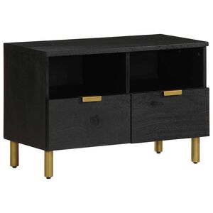 vidaXL Tv-meubel 70x33x46 cm bewerkt hout zwart