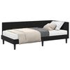 vidaXL Hoekbedframe met Matras met hoofdeinde 2 pcs Zwart Fluweel