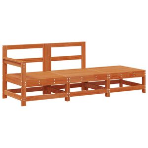 vidaXL Sectie Sofa Eenheden 3 Stuk Wasbruin Massief grenenhout