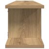 vidaXL Wandschappen 2 st 75x18x20cm bewerkt hout artisanaal eikenkleur