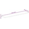 vidaXL Tafelblad rechthoekig 160x40x3,8 cm massief ruw mangohout