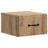 vidaXL Wandbeugel Bedkast Artisanaal eiken 34,5 x 33 x 20 cm