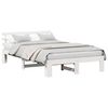 vidaXL Bedframe met hoofdeinde Wit 140 x 190 cm Massief grenenhout