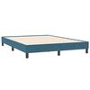 vidaXL Boxspring zonder matras fluweel donkerblauw 140x210 cm