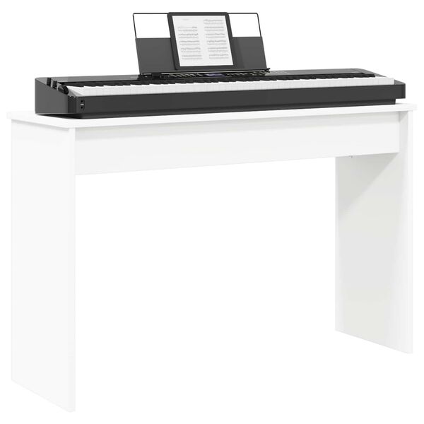vidaXL Keyboardstand Wit 100 x 32 x 64 cm Bewerkt hout