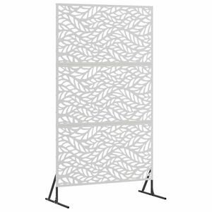 vidaXL Privacyscherm 100 x 50 x 180 cm Roestvrij staal zilver