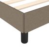vidaXL Bedframe zonder matras 120x190 cm stof taupe