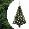 vidaXL Kunstkerstboom met Ballen 120 cm 150 LED's Warmwit