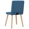 vidaXL Eetkamerstoelen 4 st stof blauw
