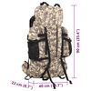 vidaXL Wandelrugzak 100 L camouflage oxford stof camelbruin
