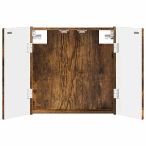 vidaXL Dartbord Kabinet ALKMAAR Gerookt eiken 52,5 x 10,5 x 53,5 cm