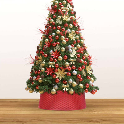 vidaXL Kerstboomrok Ø54x19,5 cm rood