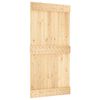 vidaXL Schuifdeur NARVIK Naturel en Zwart 100 x 210 cm (213,5 cm)