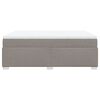 vidaXL Boxspring met matras stof taupe 140x190 cm
