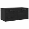 vidaXL Wandkast 80 x 36.5 x 35 cm Bewerkt hout Zwart eiken