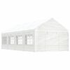 vidaXL Prieel met dak 8,92x4,08x3,22 m polyetheen wit