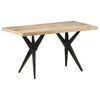 vidaXL Eettafel 140x70x76 cm ruw mangohout