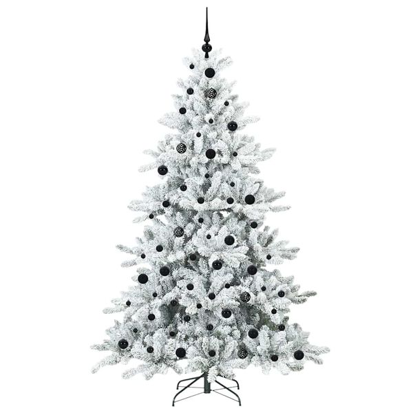 vidaXL Kunstmatige Inklapbare Kerstboom met 300 LED Wit 210 cm PVC