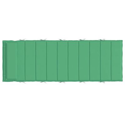 vidaXL Ligbedkussen 180x60x3 cm oxford stof groen