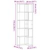 vidaXL Boekenkast 5-laags hoek 50x50x179 cm bewerkt hout gerookt eiken