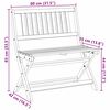 vidaXL Vouwbare Tuinbank Bruin 80 x 42 x 85 cm Massief acaciahout