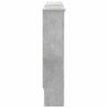 vidaXL Radiatorafdekking Beton Grijs 112 x 19 x 81,5 cm Bewerkt hout