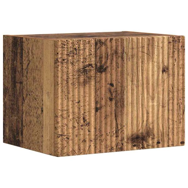 vidaXL TV Wandkast Oud Hout 60 x 31 x 29.5 cm Bewerkt hout