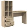 vidaXL Bureau met lade 2 pcs Sonoma Eiken