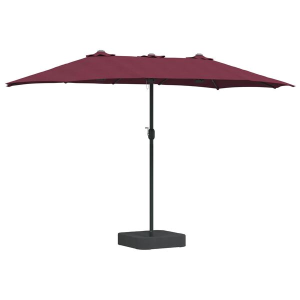 vidaXL Tuinparasol Bordeaux Rood 385 x 209 x 244 cm Polyester