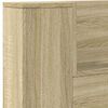 vidaXL Hoofdbord Sonoma Eiken 200 x 16,5 x 103,5 cm Bewerkt hout